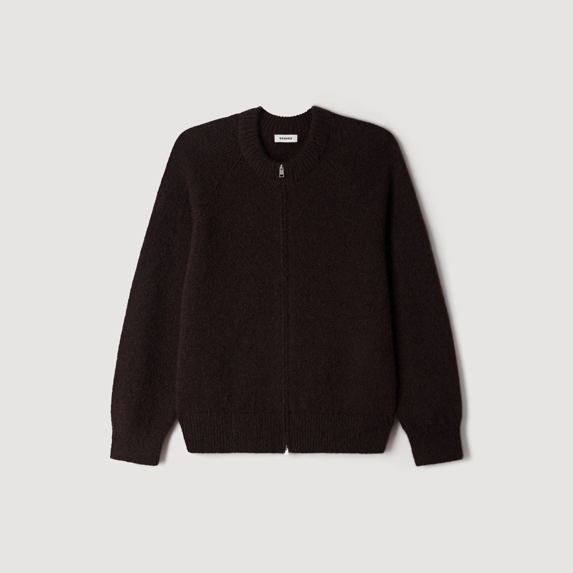 ZIP-UP BOMBER CARDIGAN - 1