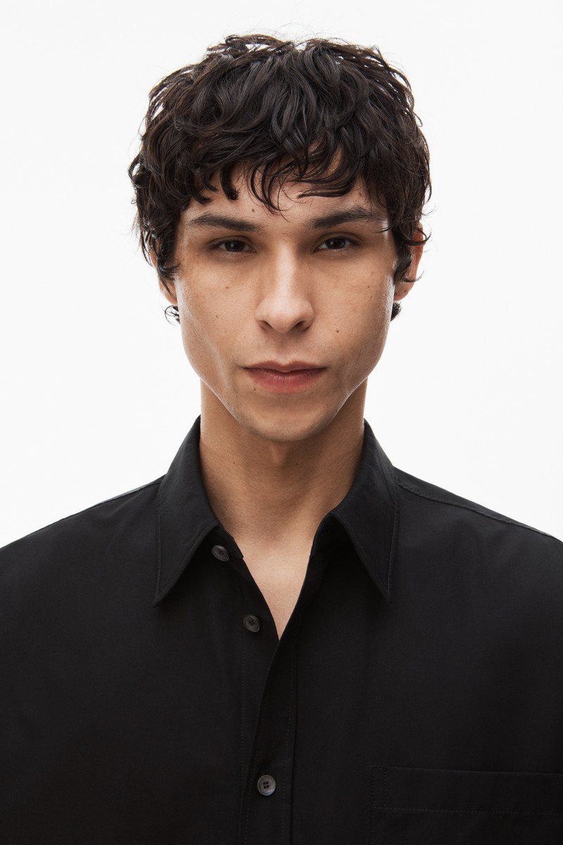 button down logo shirt in cotton 5