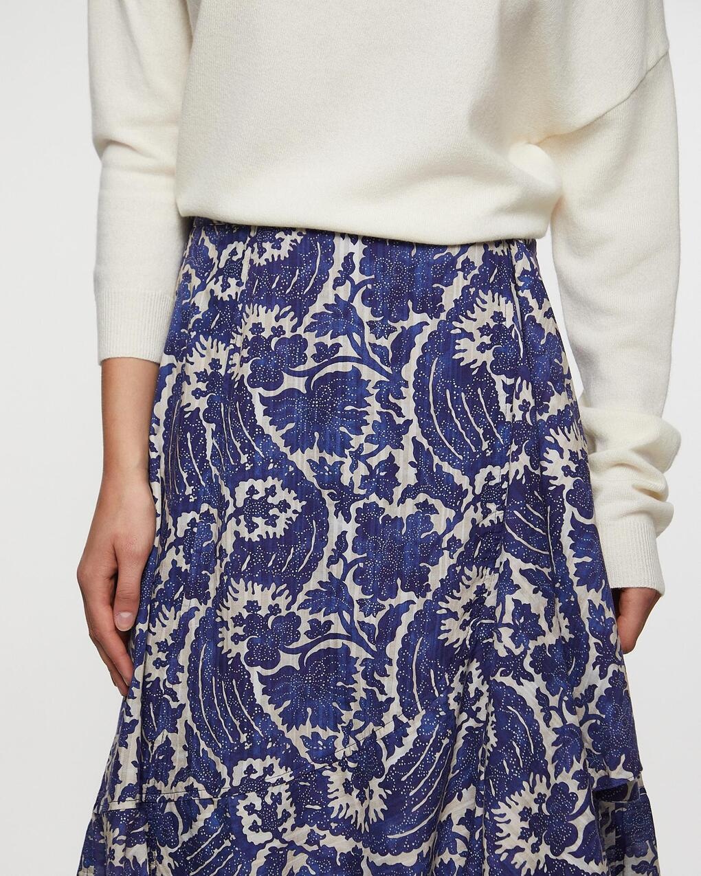 Skirt Sabina Faux Wrap  Blue - 5