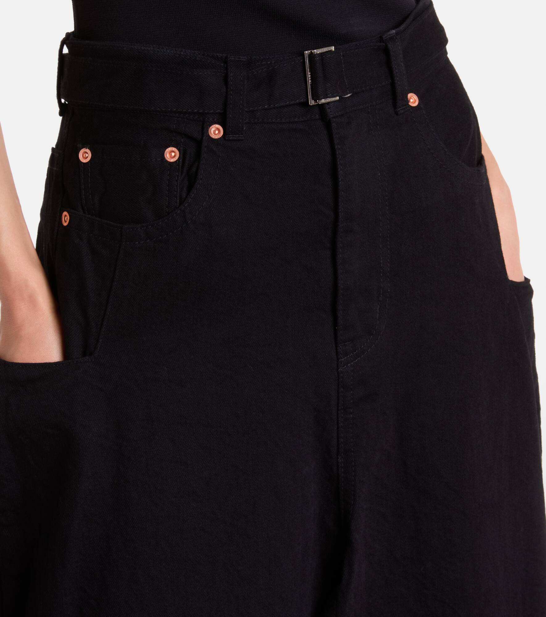 Denim maxi skirt - 4