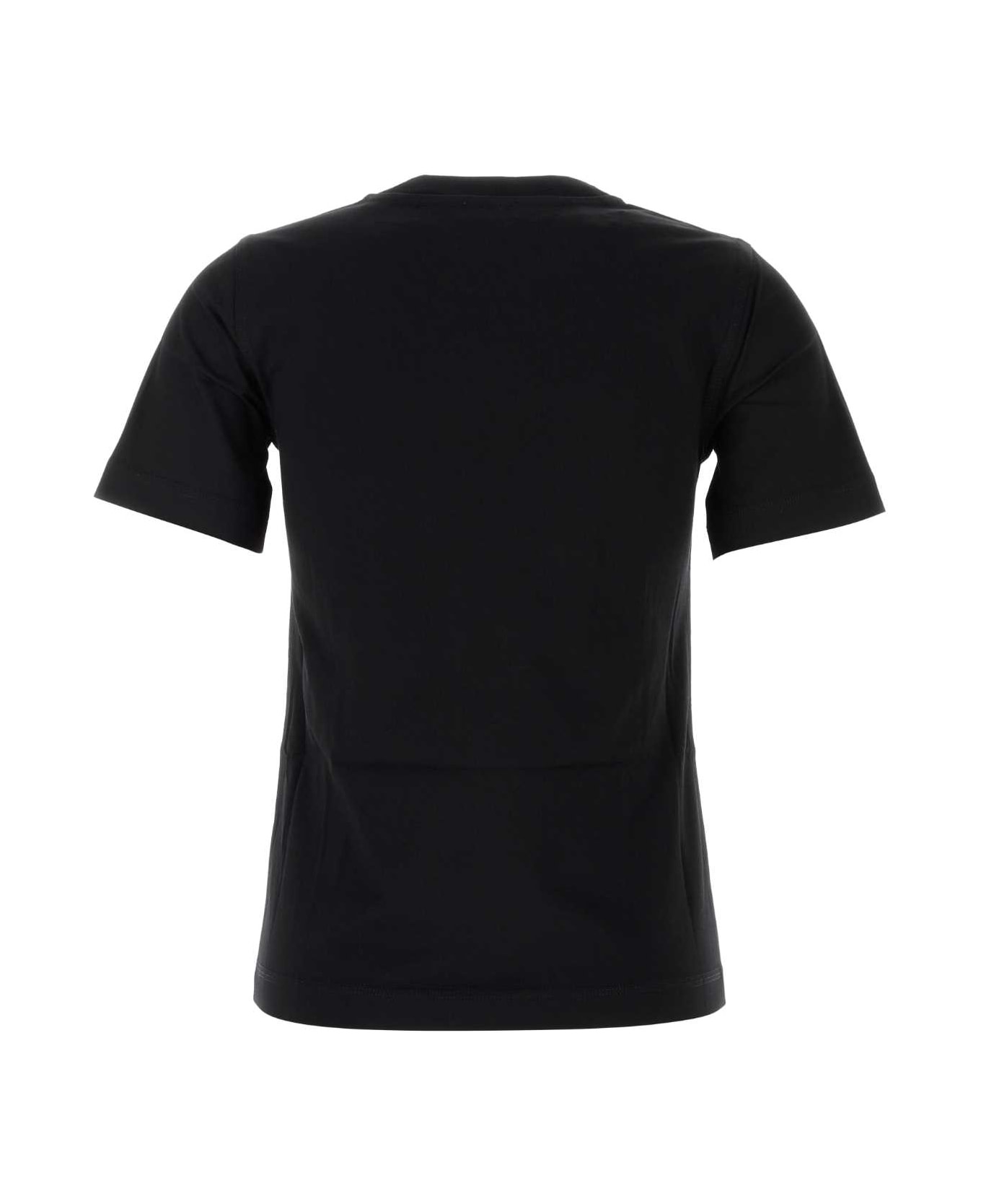 Black Cotton T-shirt - 2