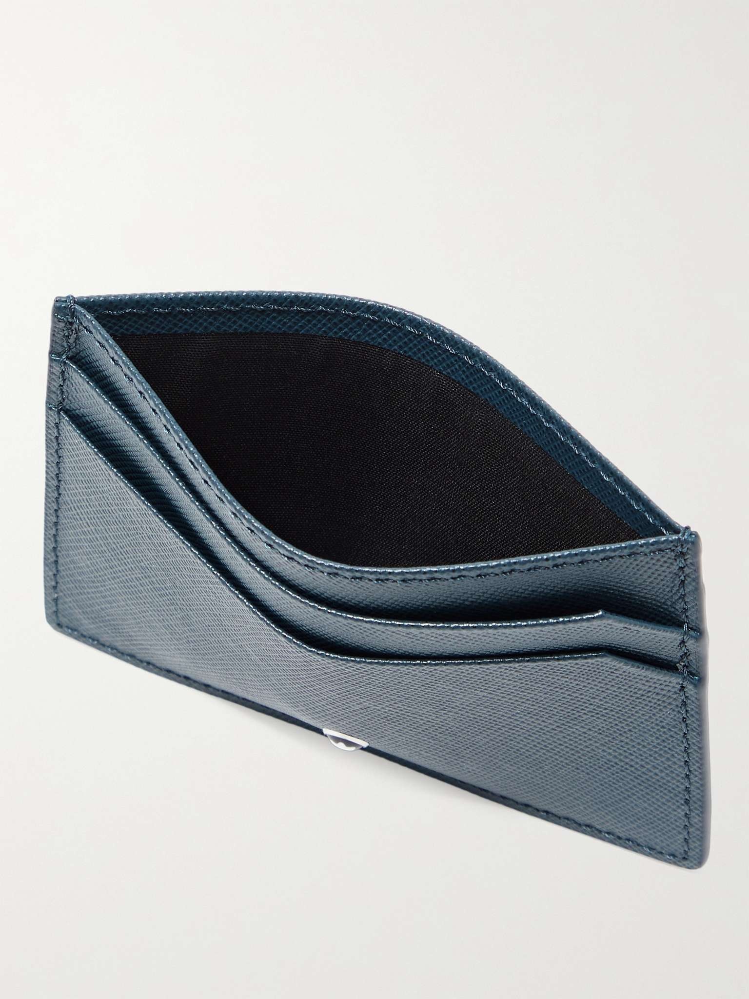 Cross-Grain Leather Cardholder - 2