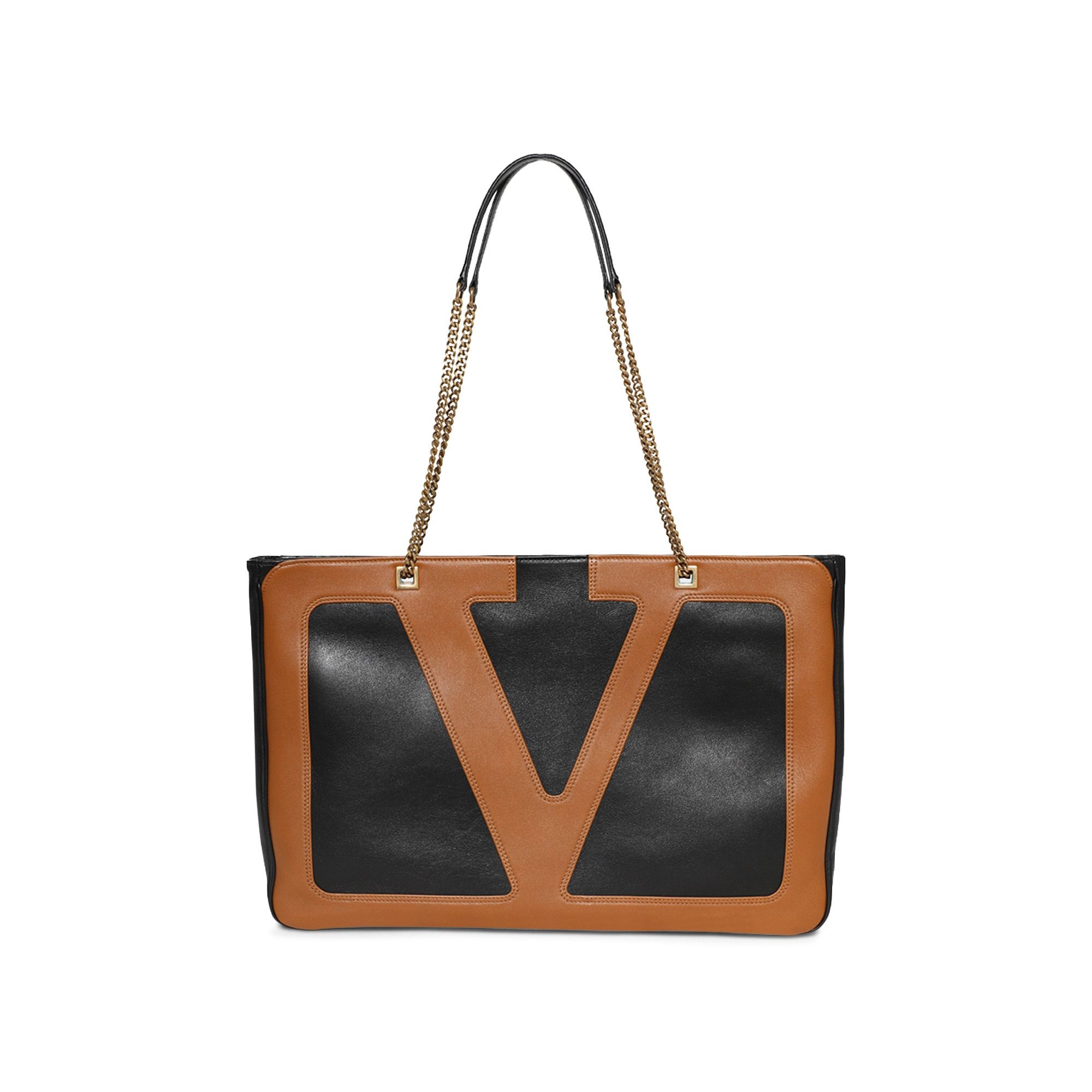 Valentino Viva Superstar Large Shopping Bag 'Black/Spice' - 1