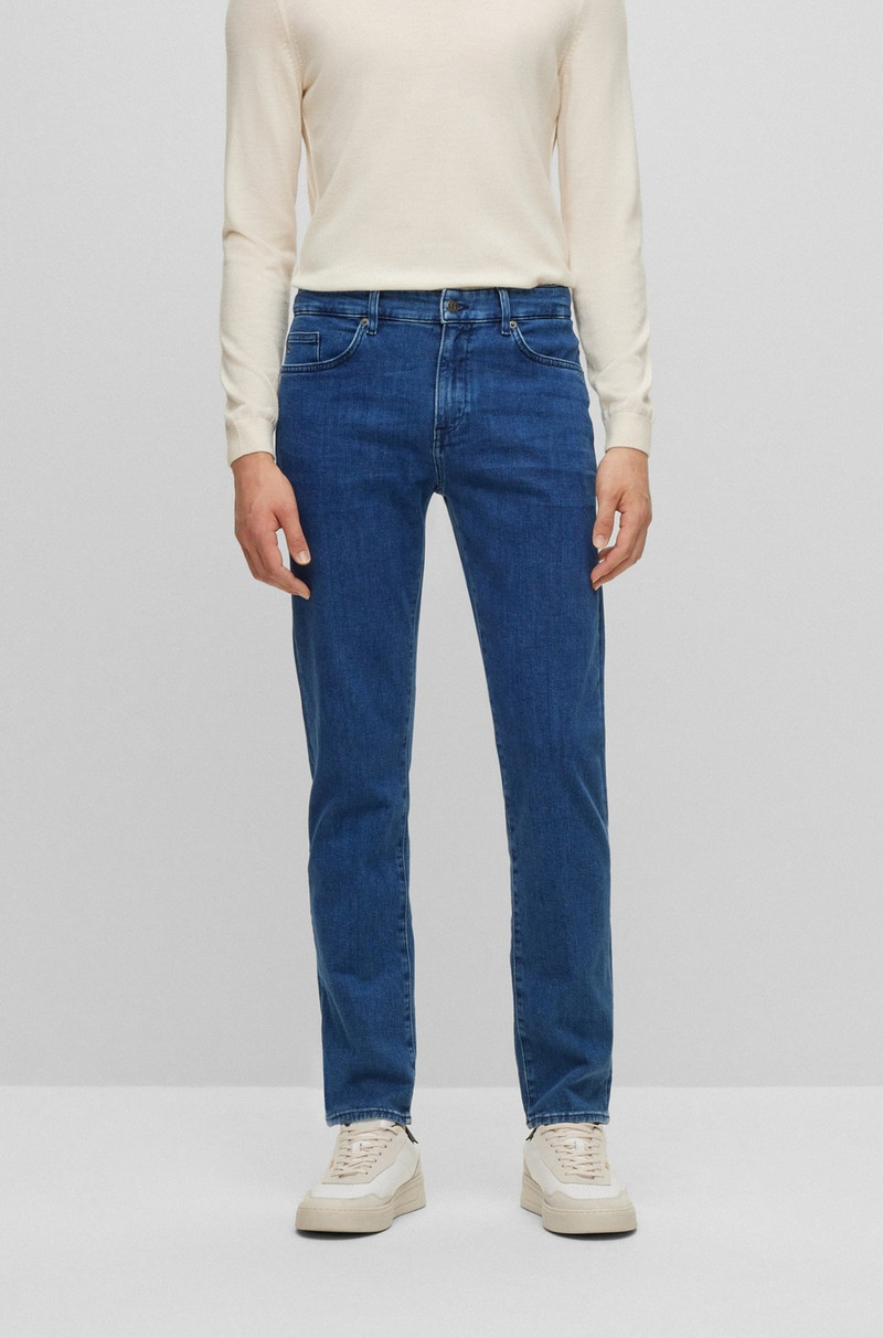 SLIM-FIT JEANS IN BLUE ITALIAN DENIM 2