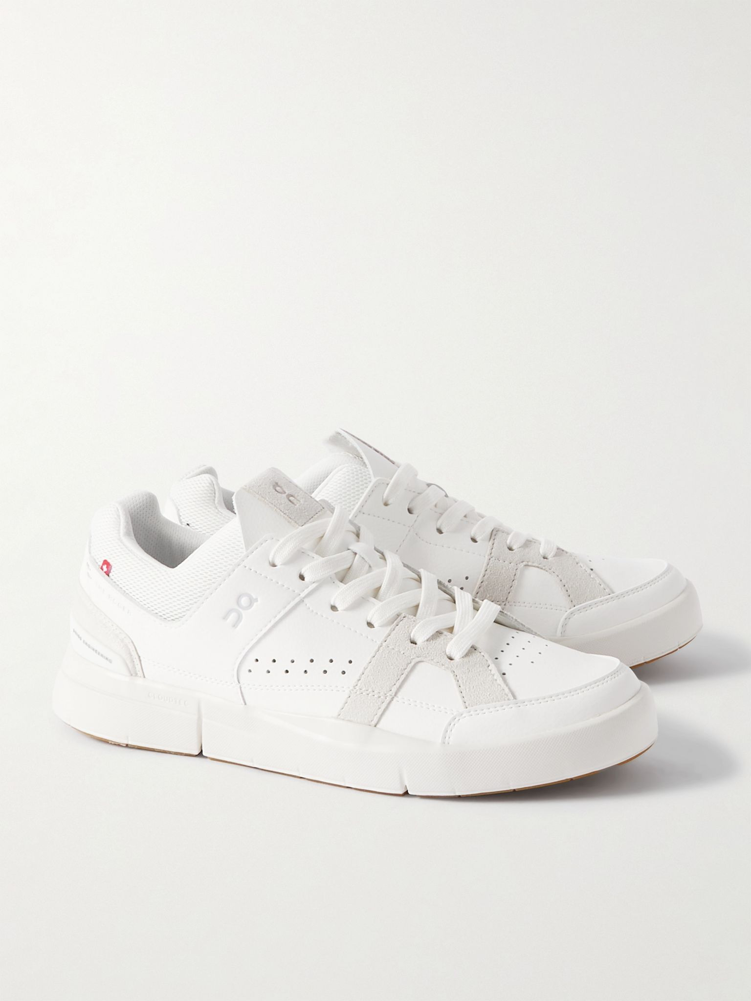 + Roger Federer The Roger Clubhouse Faux Leather, Mesh and Faux Suede Sneakers White - 4