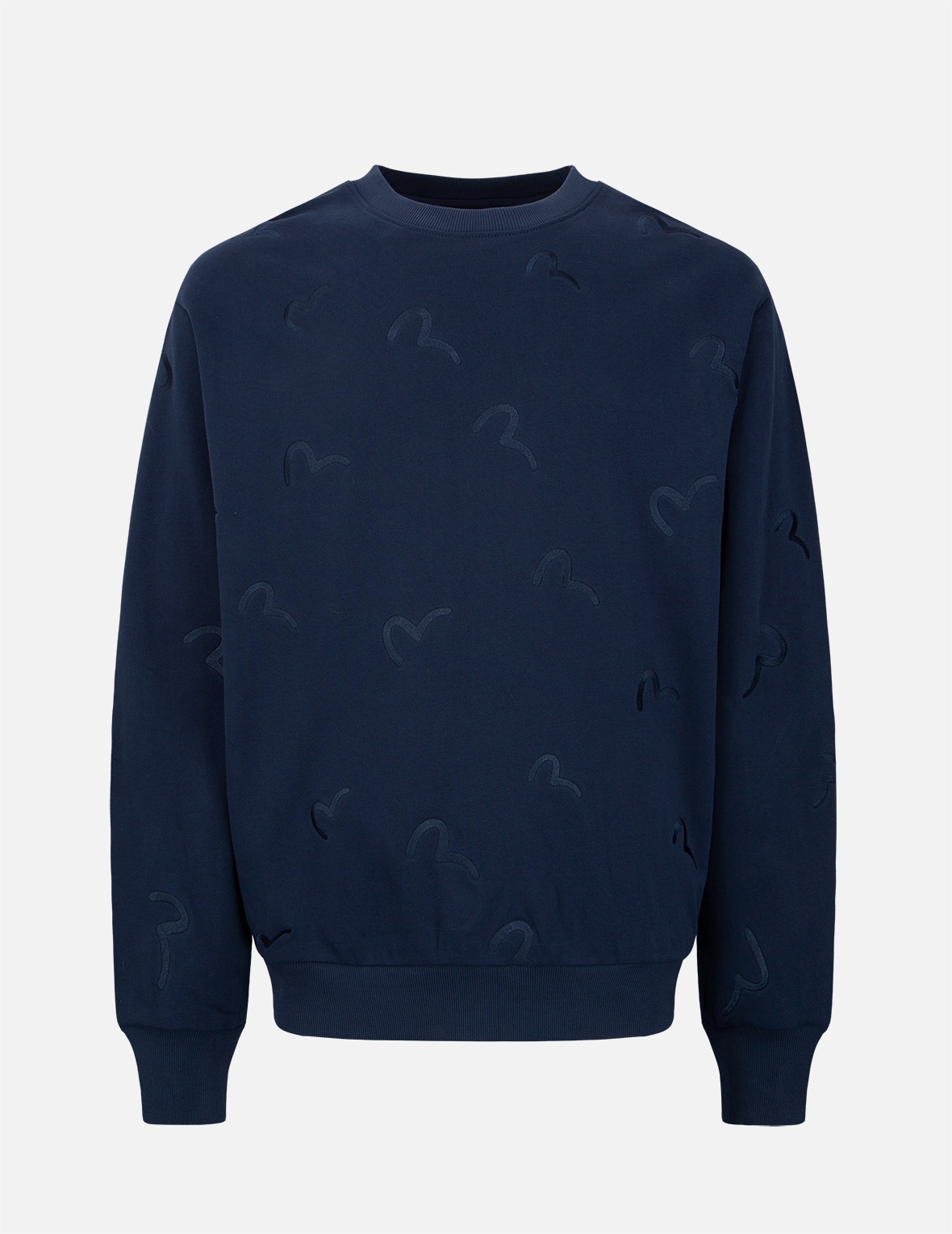 ALLOVER SEAGULL EMBROIDERY SWEATSHIRT - 1