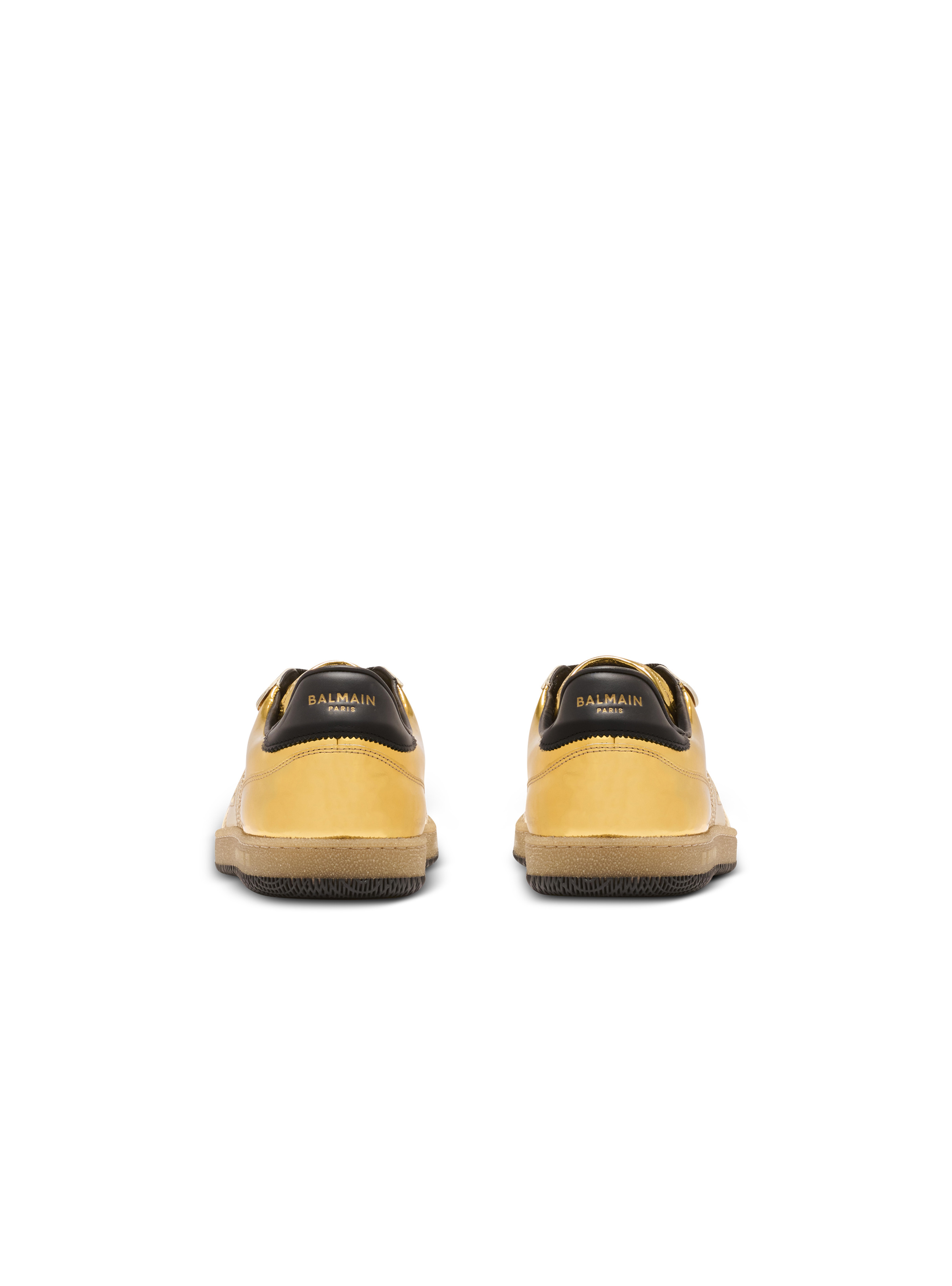 Balmain Swan trainers in mirror-effect leather - 5