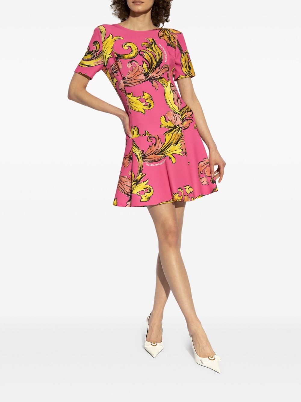 printed mini dress - 5