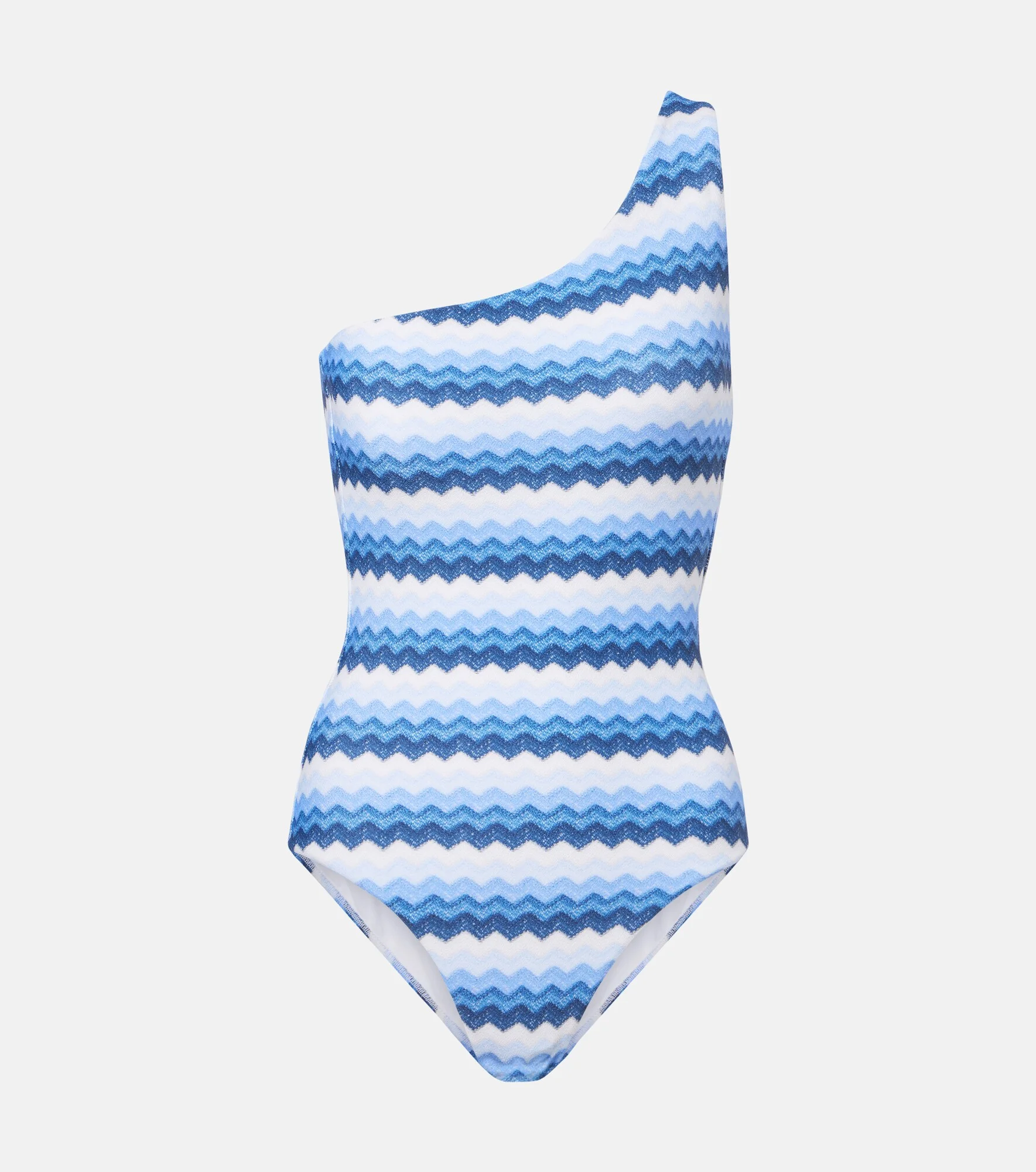 Madrid chevron one-shoulder swimsuit - 1