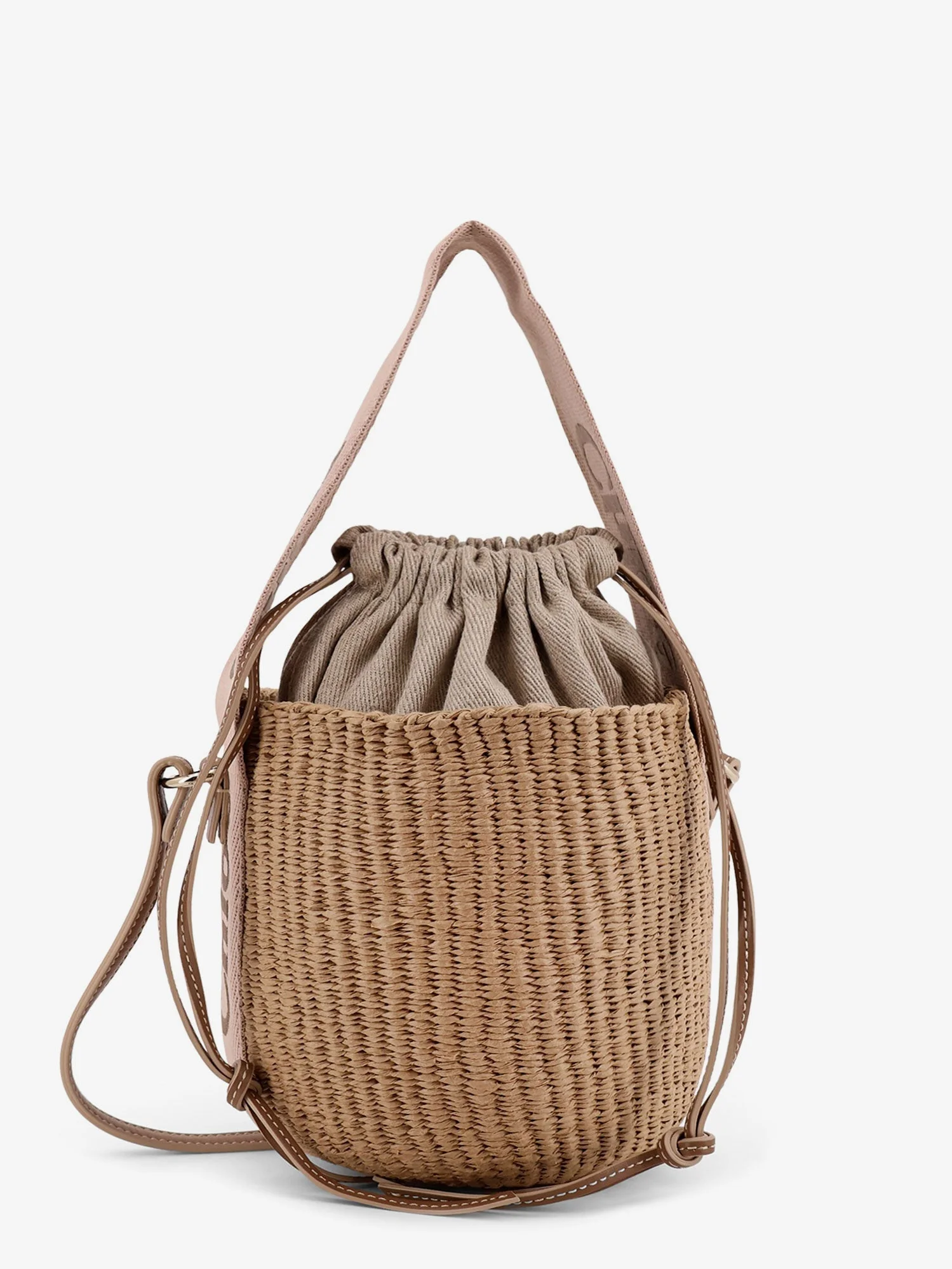Chloe' Woody Raffia Bucket Bag - 1