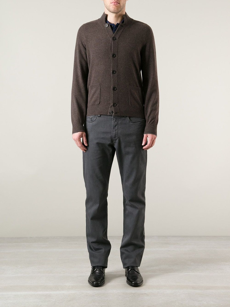 Brunello Cucinelli classic collar cardigan outlook