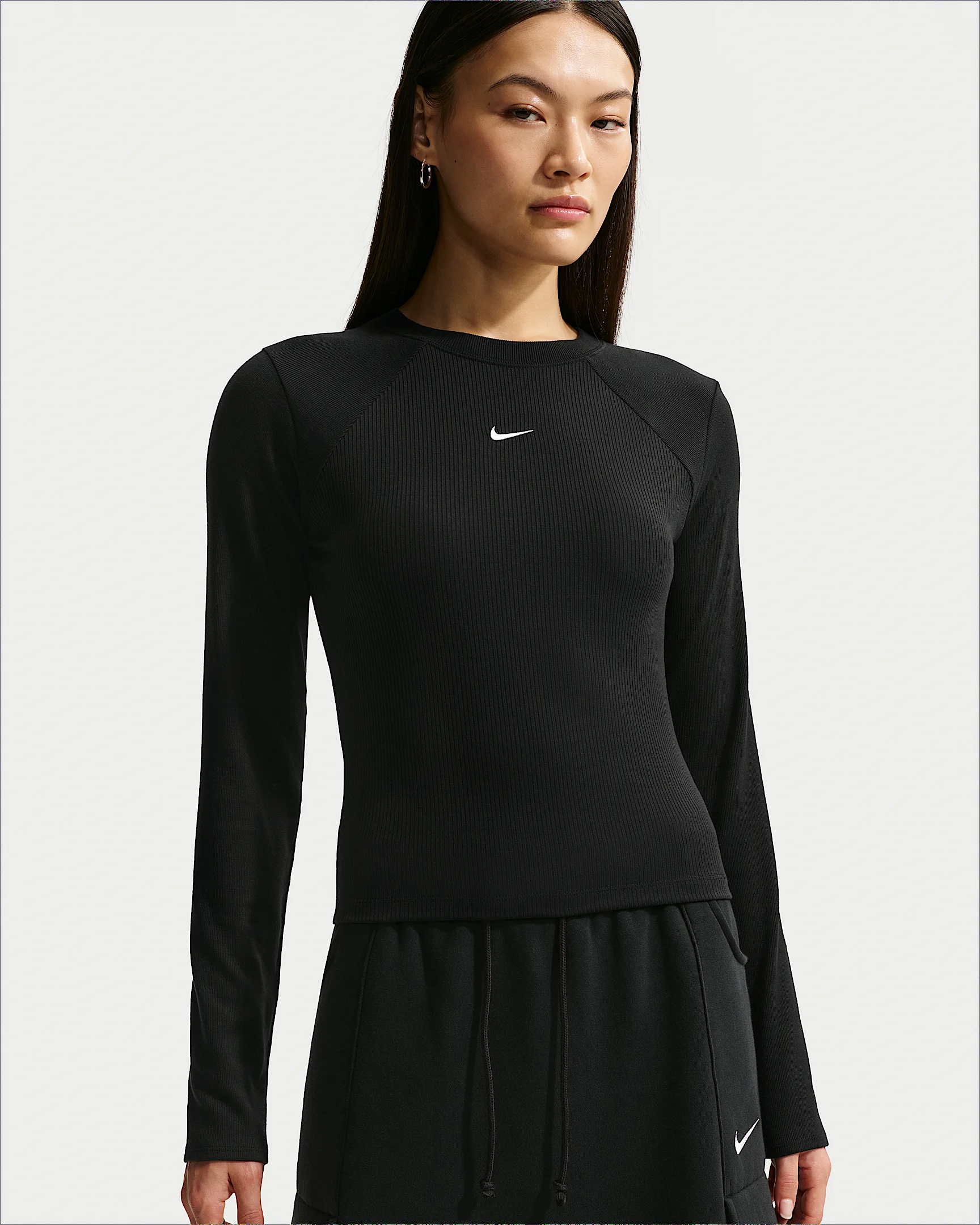 Nike Sportswear Chill Knit Women's Tight Long-Sleeve Ribbed Top - 1
