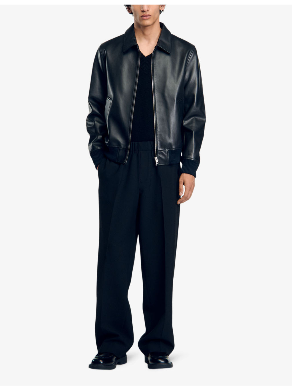 Relaxed-fit leather jacket - 2