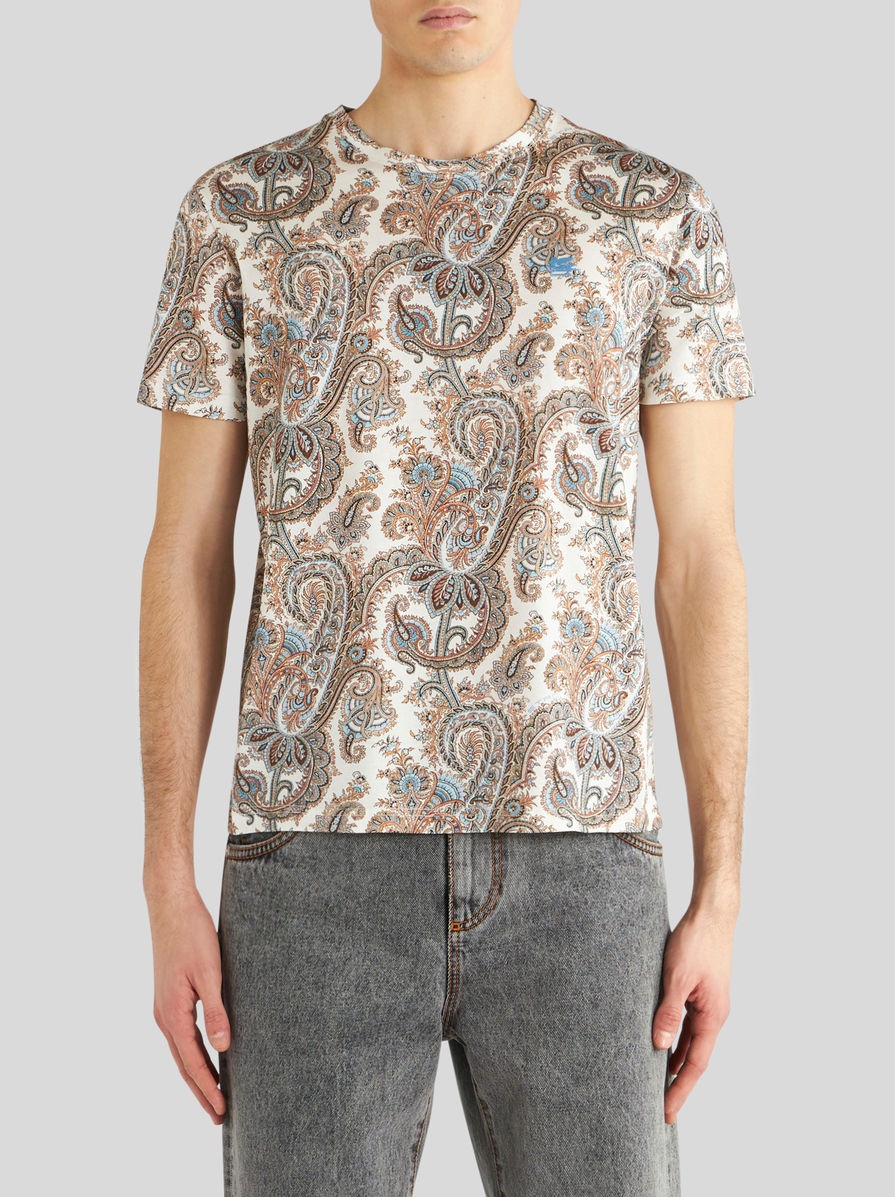 PAISLEY COTTON T-SHIRT - 2