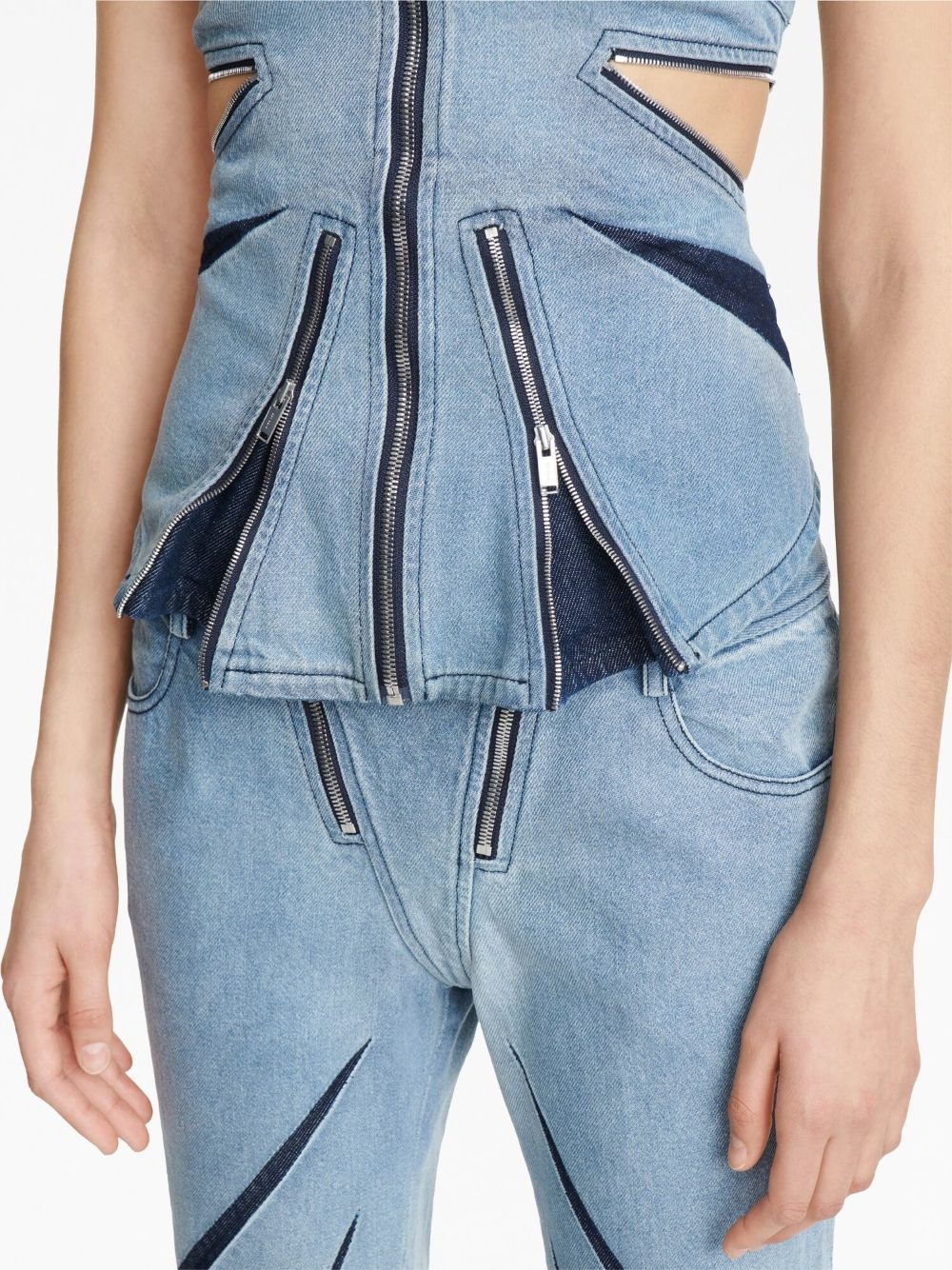 darted denim corset - 4