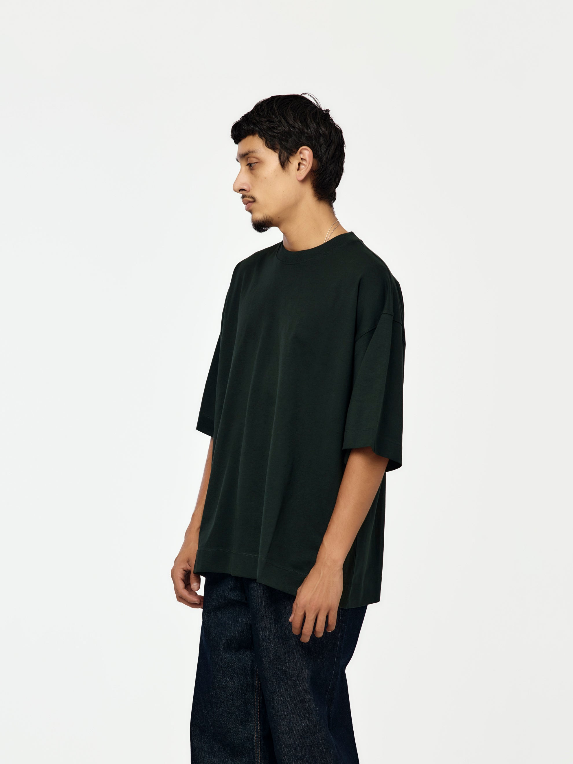 HEN 2603 M.K. SS T-SHIRT (BOTTLE GREEN) - 2