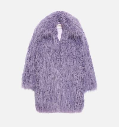 AMI Paris Long Coat in Synthetic Fur outlook