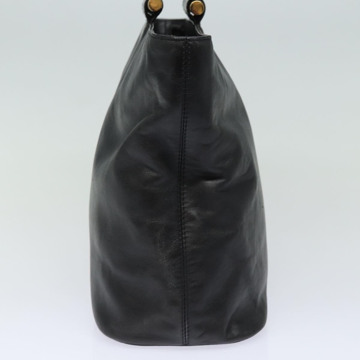 CELINE Hand Bag Leather Black - 3