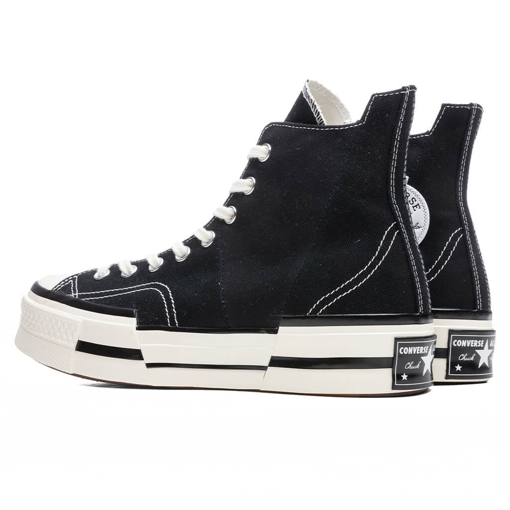 CONVERSE CHUCK '70 HI PLUS - BLACK/EGRET/BLACK - 3