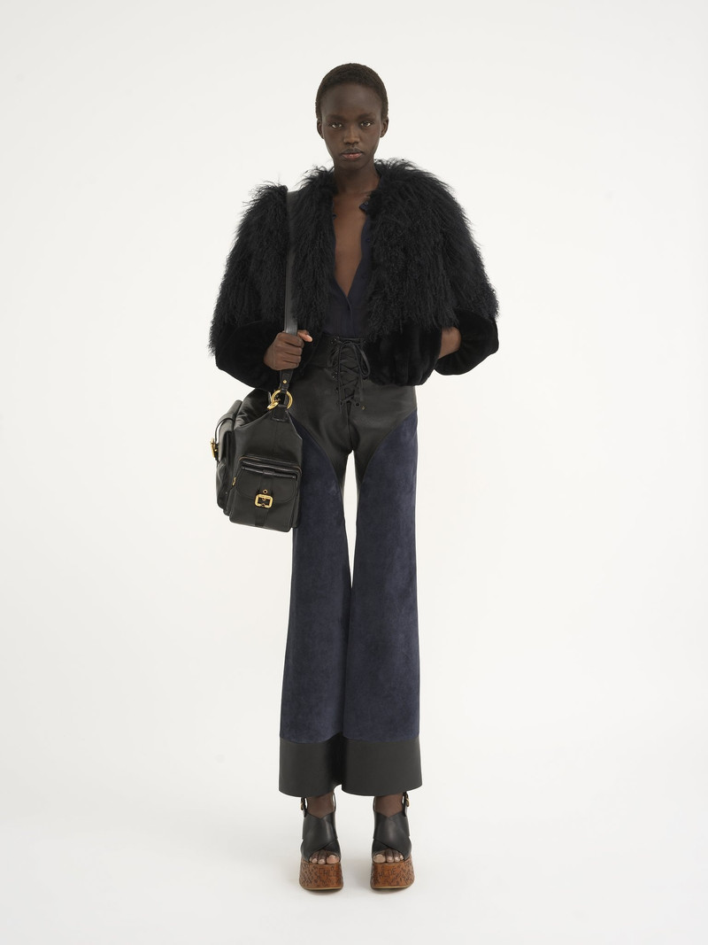 CROPPED BLOUSON IN SHEARLING 3