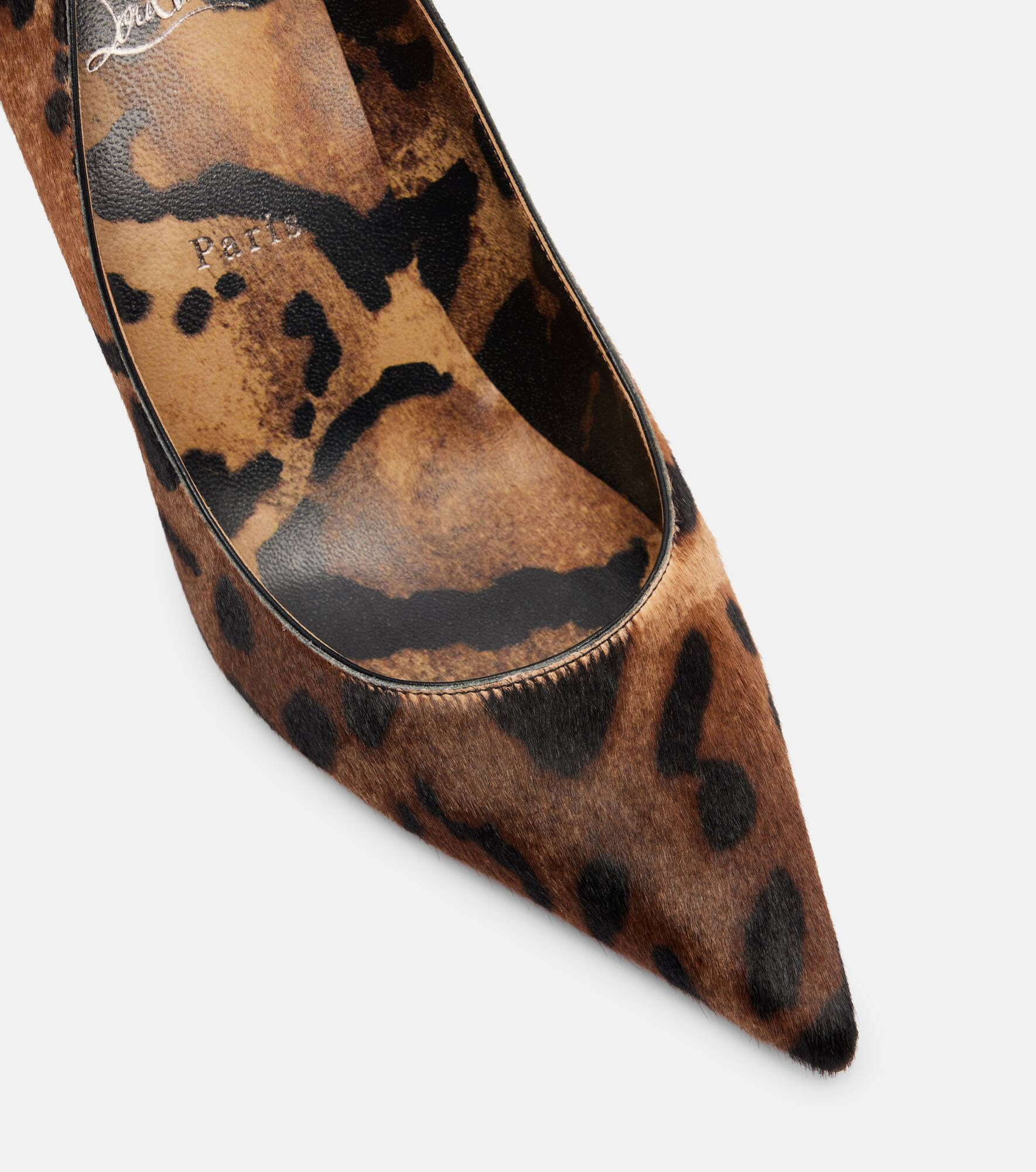 Miss Z 80 leopard-printed calf hair pumps - 5