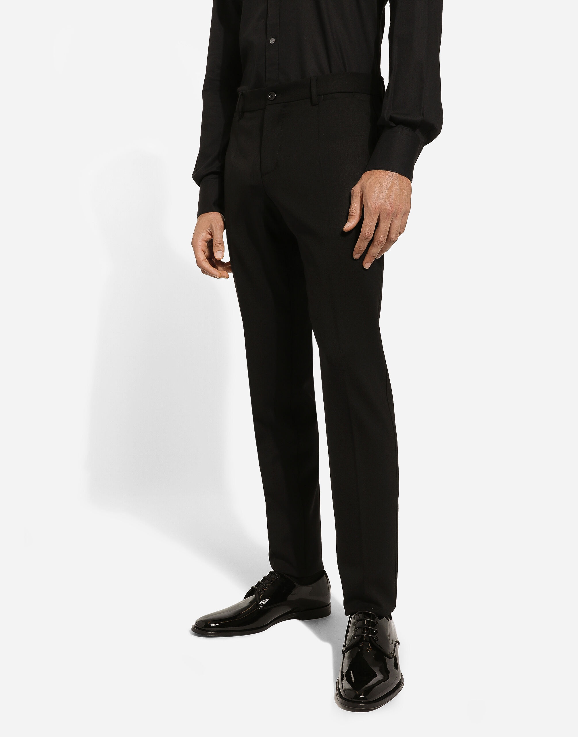 Stretch wool twill pants - 4