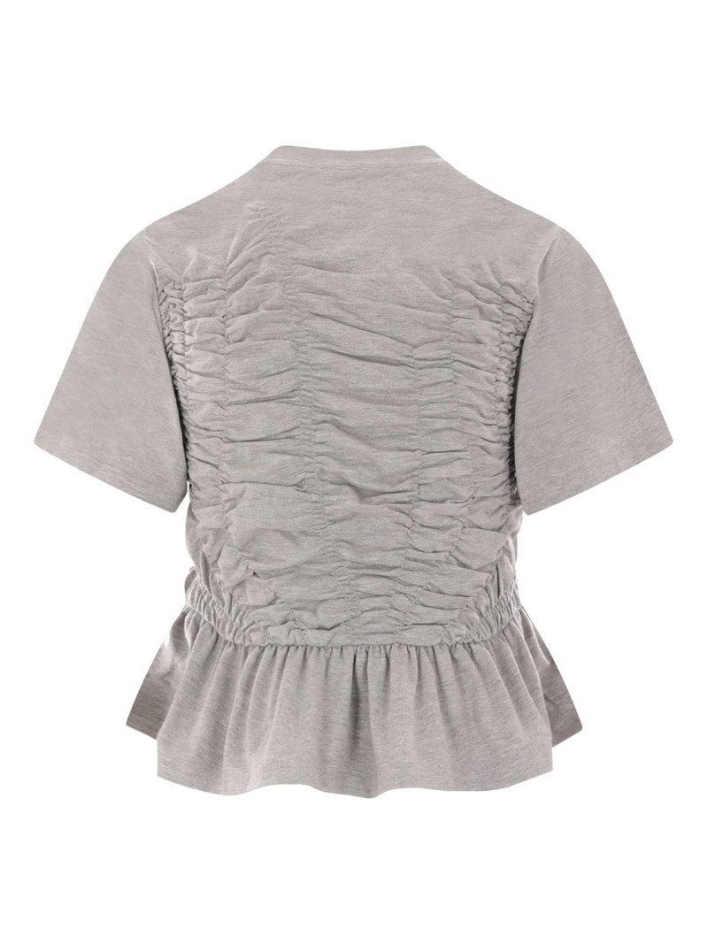 CECILIE BAHNSEN ruched T-shirt outlook