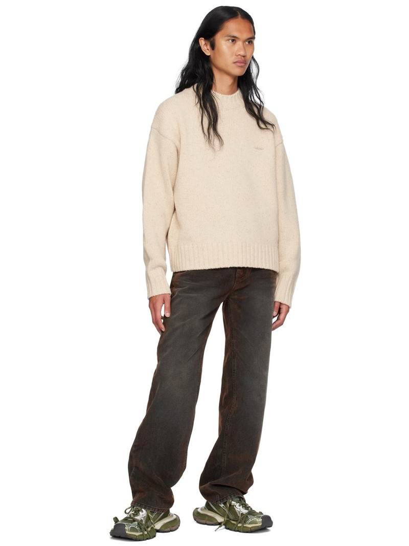 We11done Beige Chunky Sweater outlook