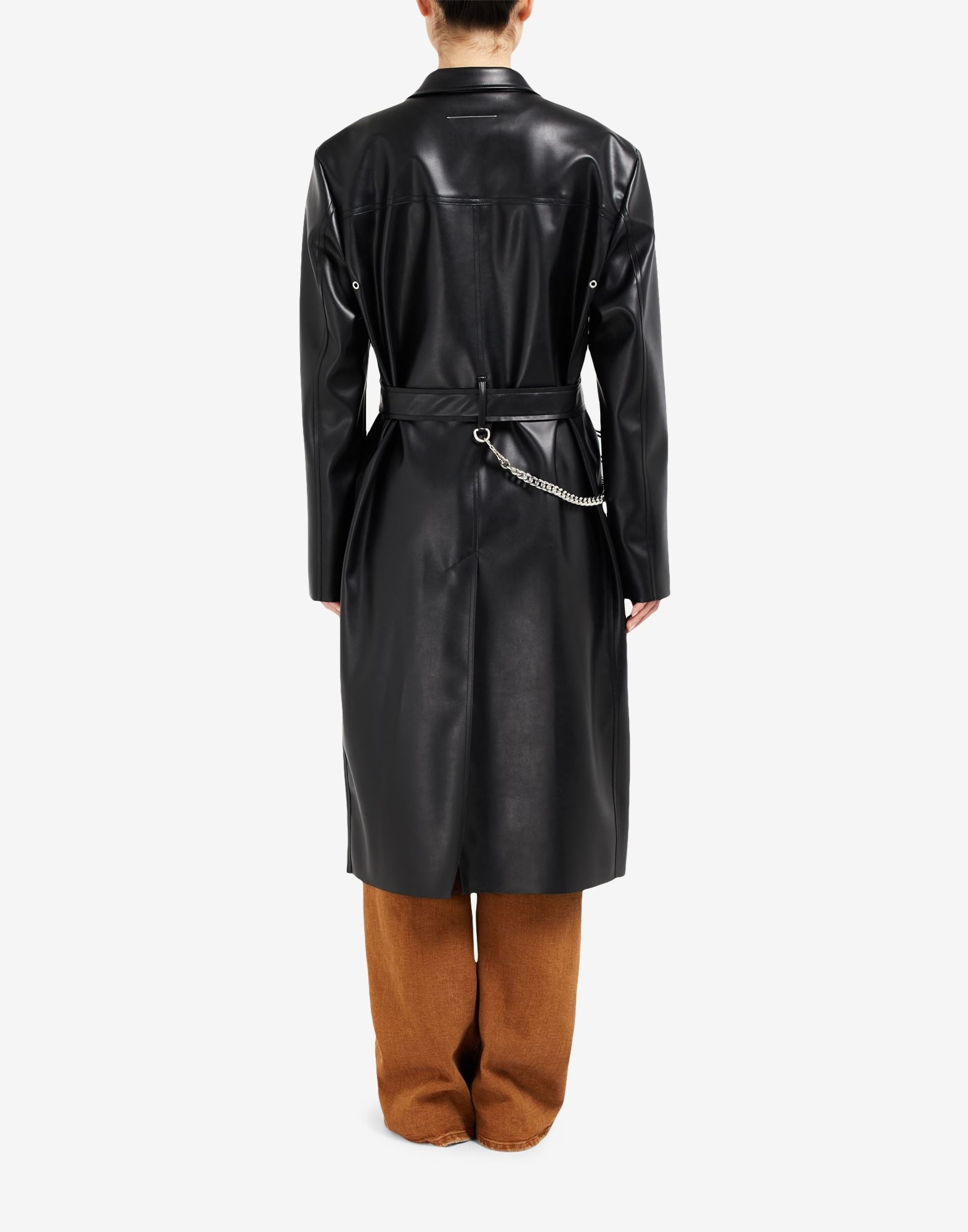 Faux leather coat - 4