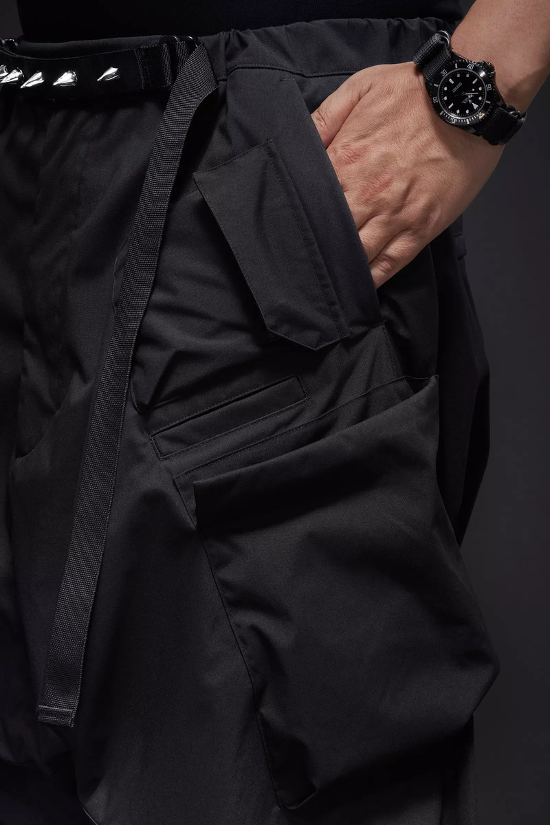 P30A-E 캡슐에 넣는 나일론 매우 넓은 웹 벨트 화물 Trouser 검정 17