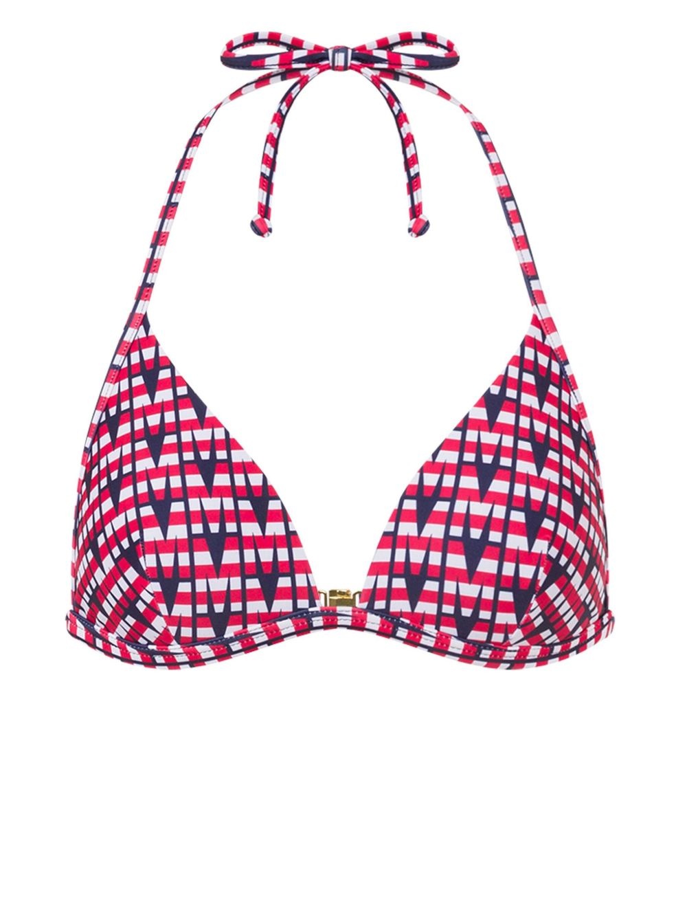 logo-print bikini top - 1