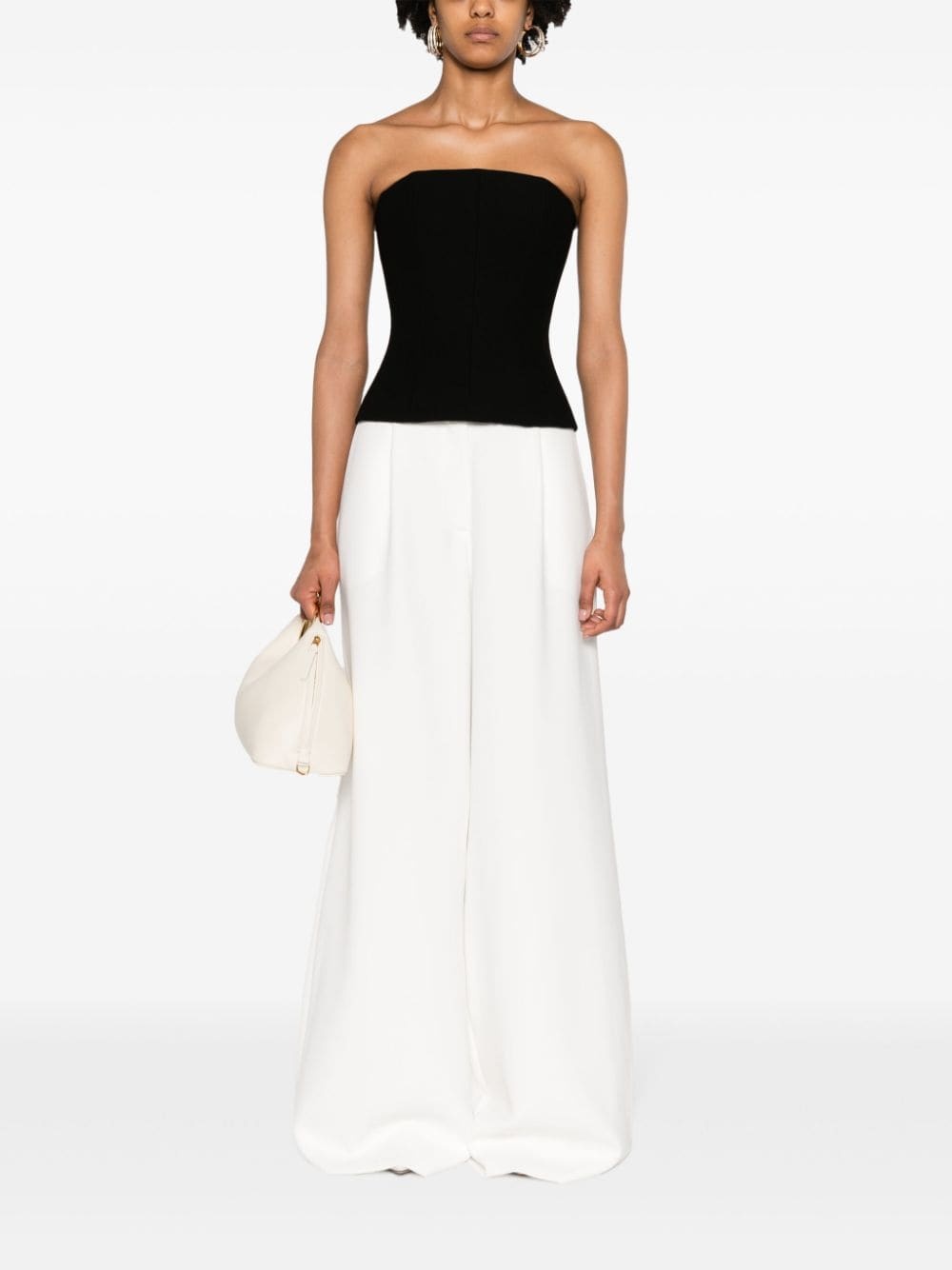 high-waist palazzo trousers - 2
