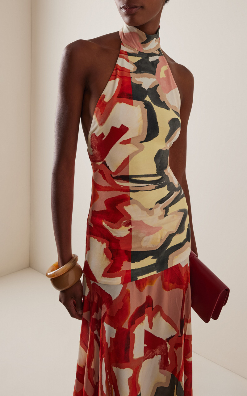 Exclusive Leonore Crepe Maxi Dress 3