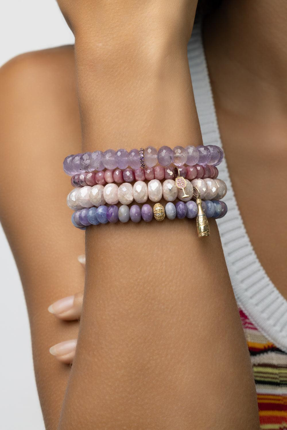 Sea Urchin Rondelle Heckmenite Bead Bracelet - 3