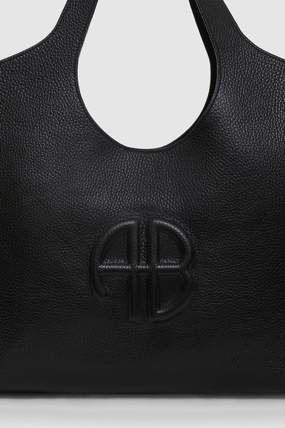 Medium Lili Tote - Black Pebbled - 5
