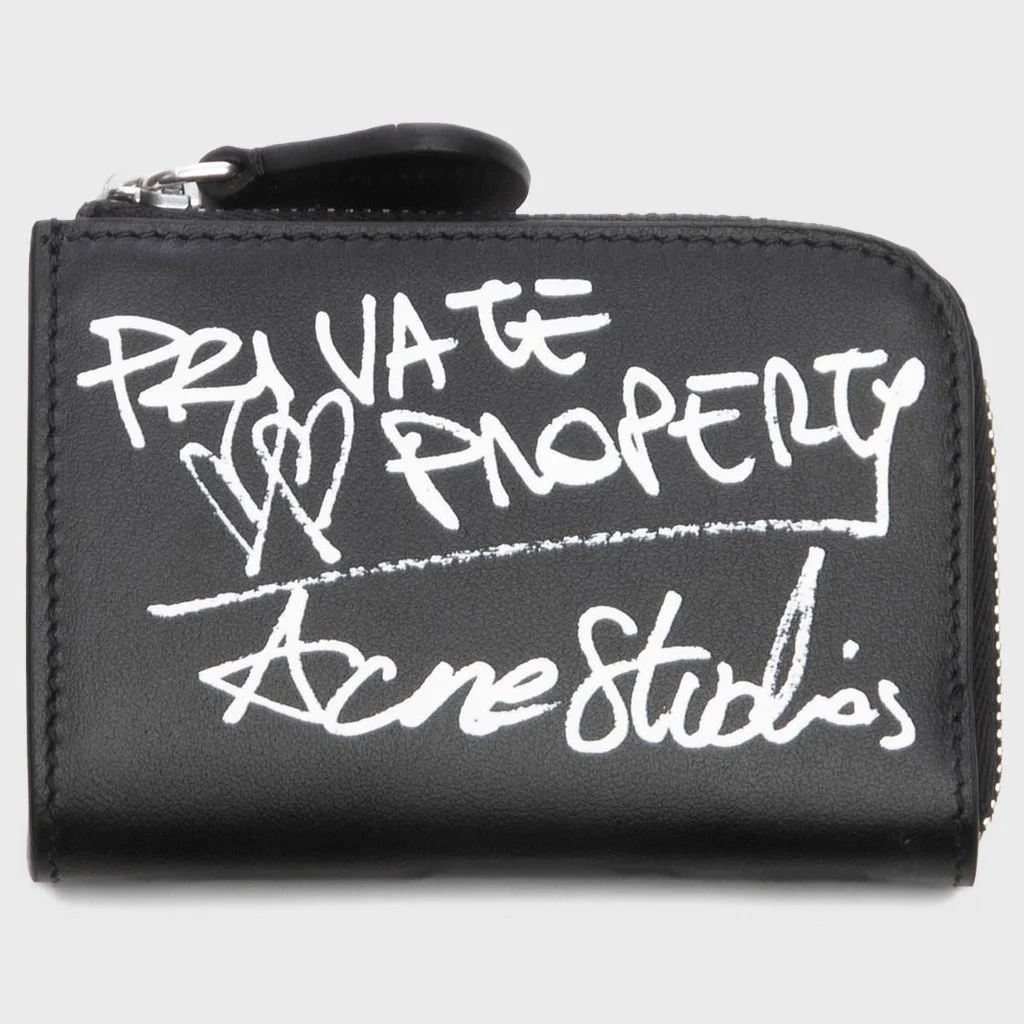 COMPACT ZIP WALLET - BLACK - 1