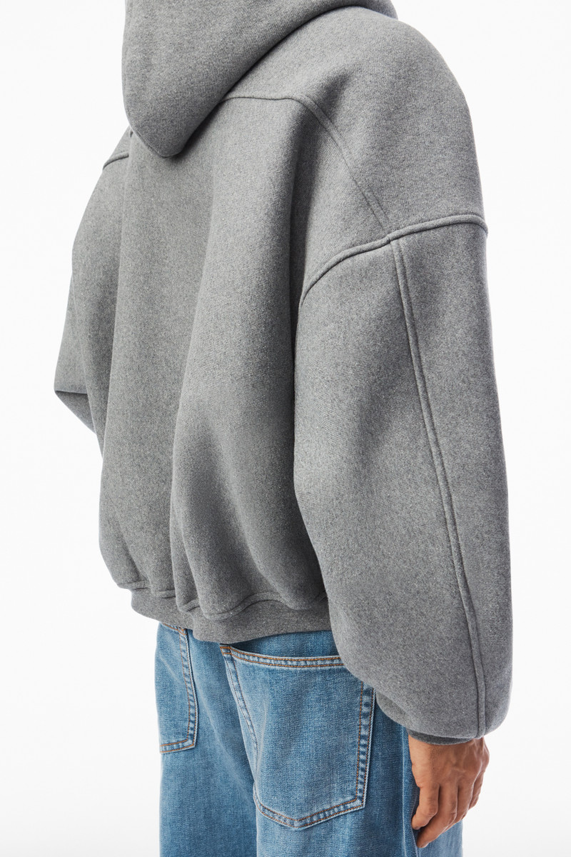 STAR ZIP UP HOODIE IN DENSE FLEECE 5