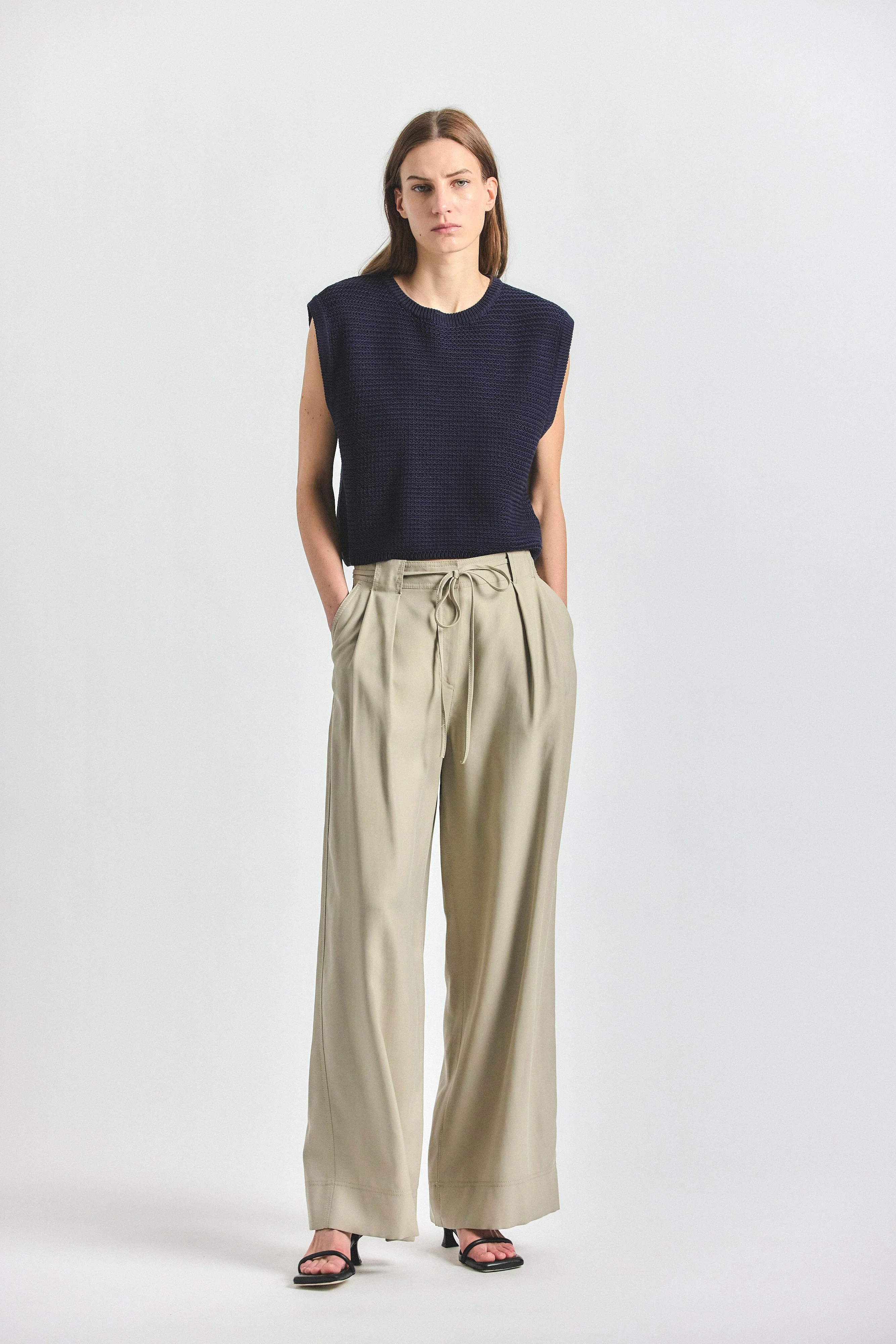ARCHER WIDE LEG TROUSER - 1