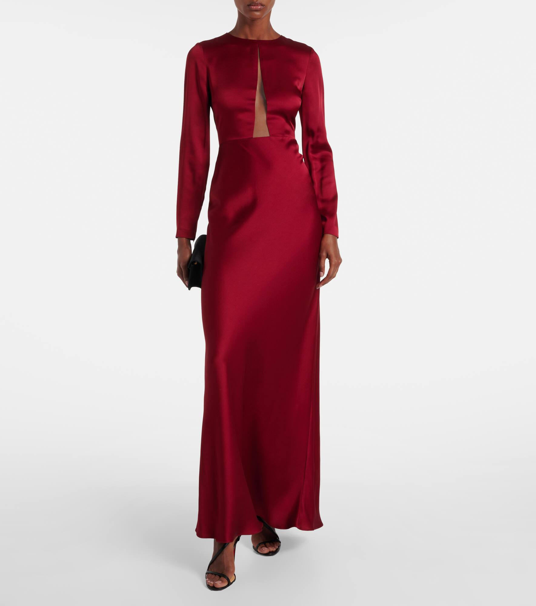 Bird satin maxi dress - 2