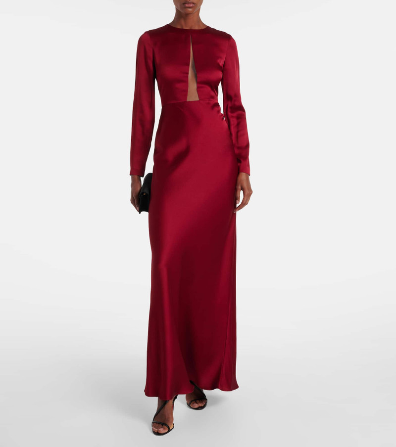 Max Mara Bird satin maxi dress outlook