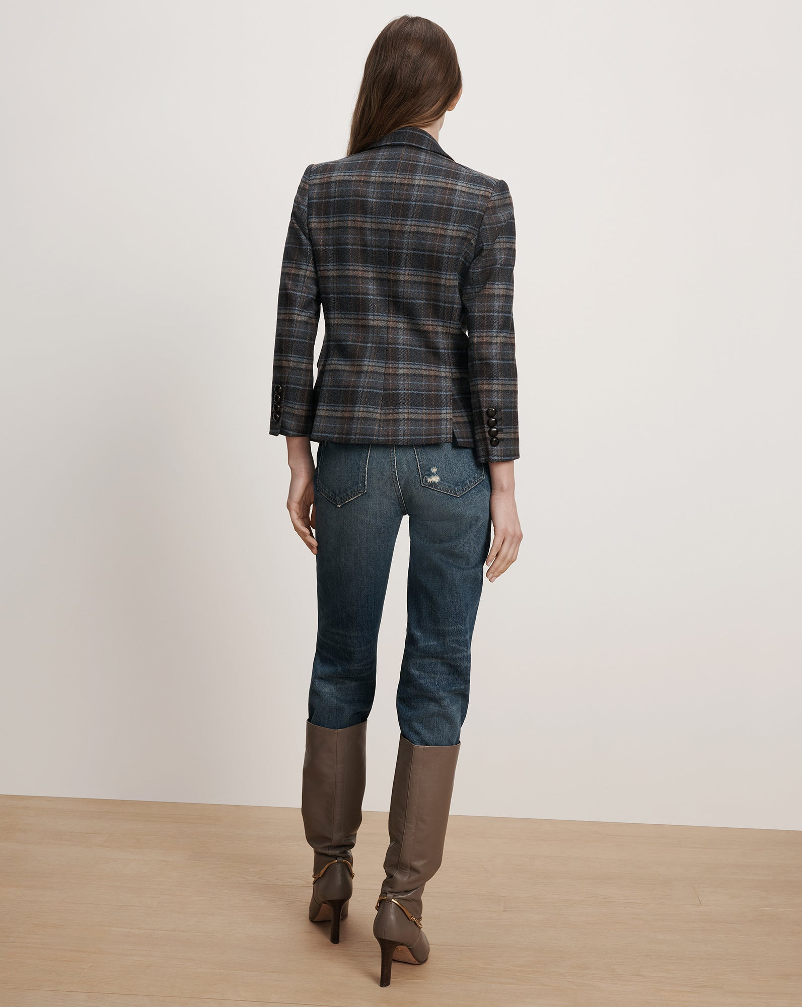 SCHOOLBOY PLAID DICKEY JACKET - 6