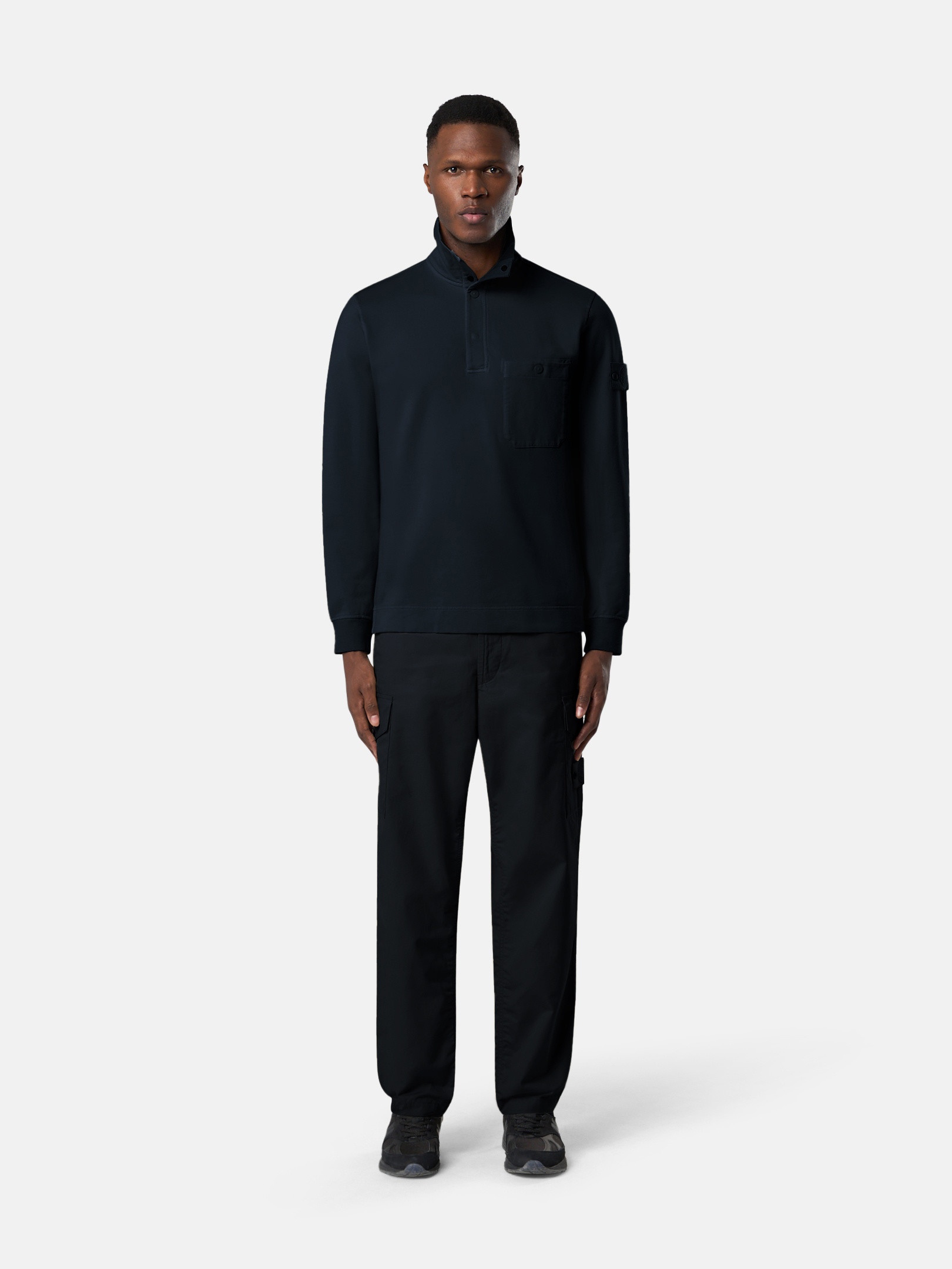 6100013 COTTON STRETCH FLEECE_STONE ISLAND GHOST - 2