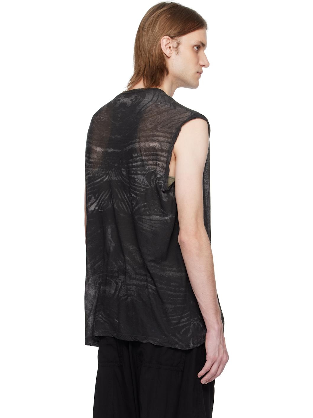 Black Coilmon Sleeveless Tank Top - 3