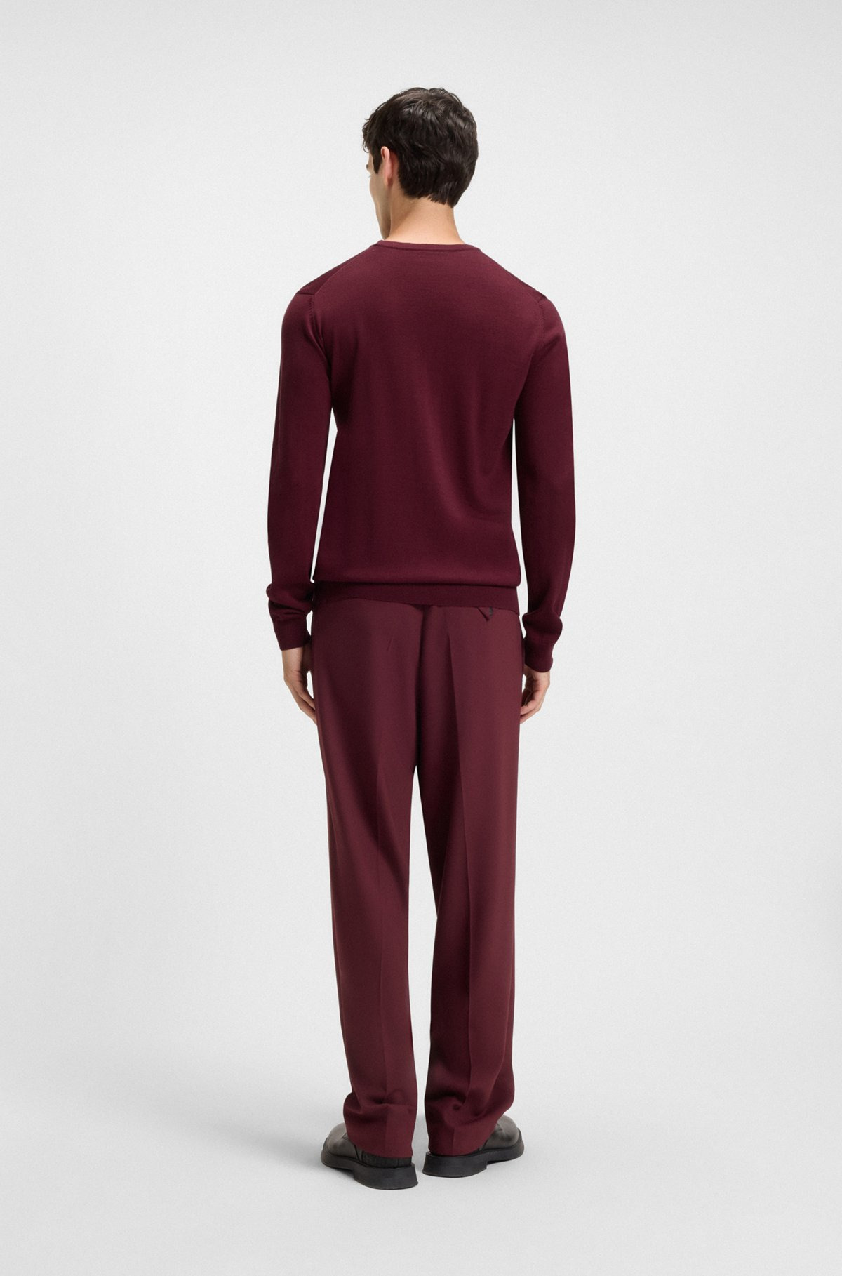 VIRGIN-WOOL SWEATER WITH EMBROIDERED LOGO - 5