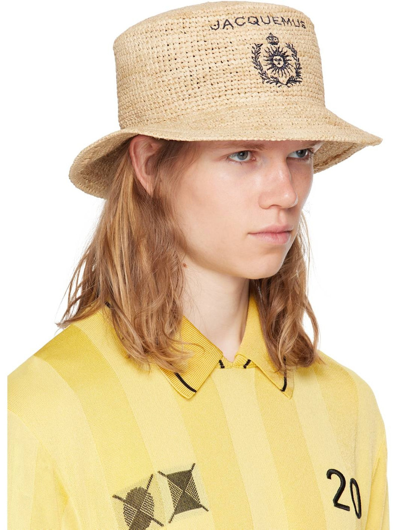 JACQUEMUS Beige 'Le bob Pesco' Bucket Hat outlook