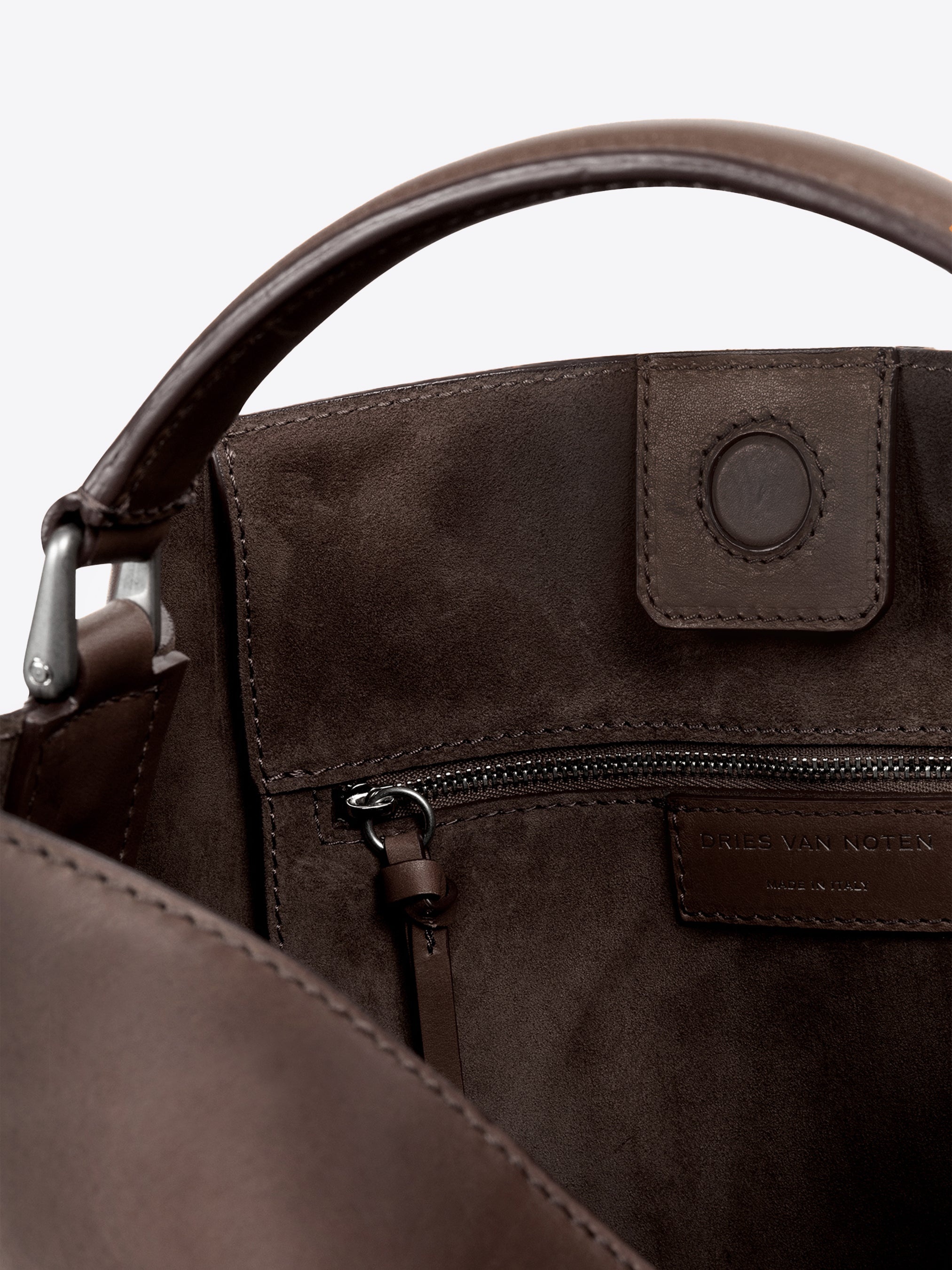 LEATHER BUCKET BAG - 5