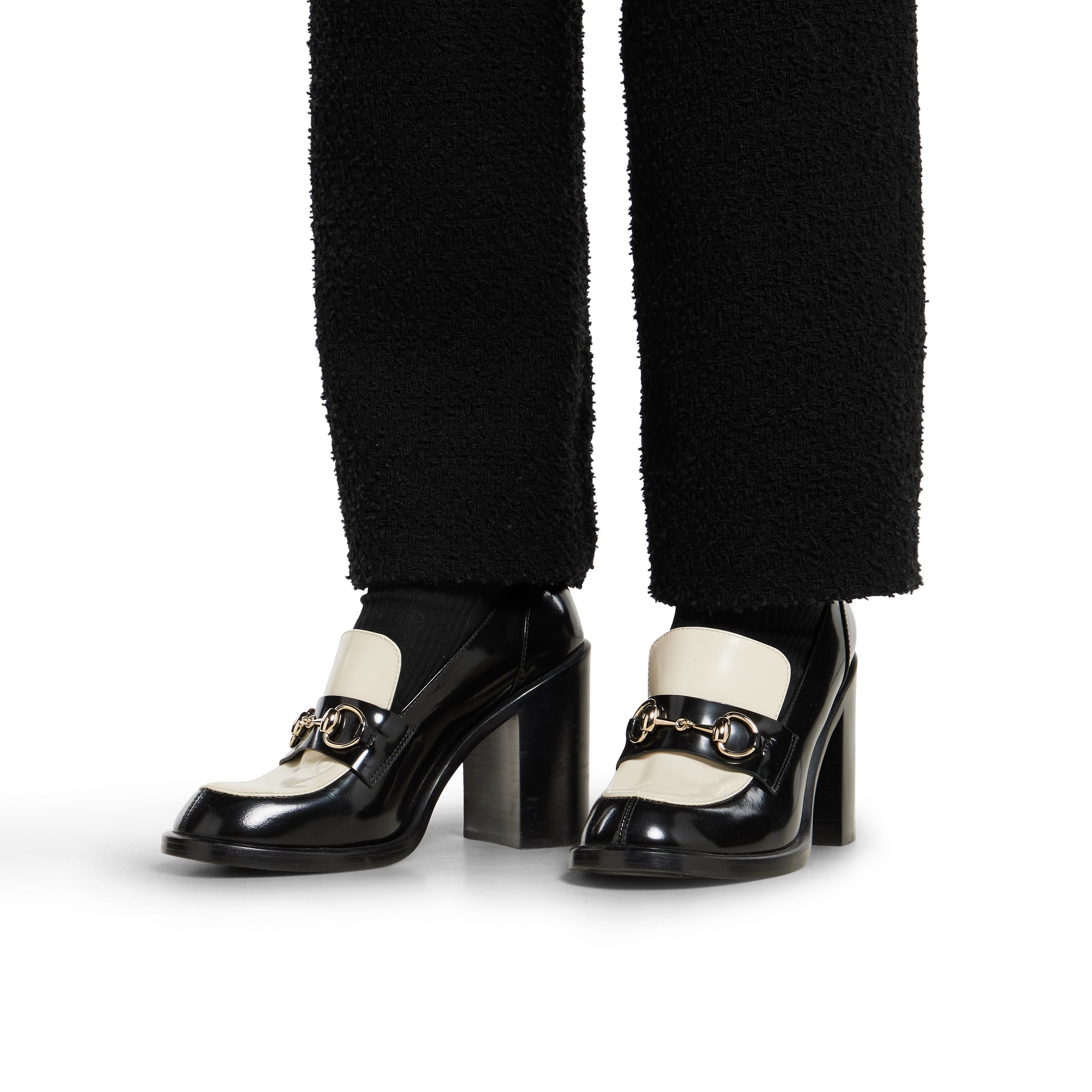 Women's heeled loafer with Horsebit - 3