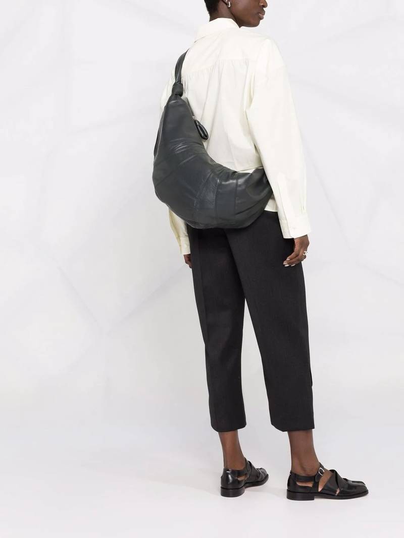 Lemaire Croissant leather shoulder bag outlook
