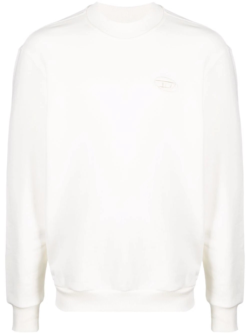 embroidered-logo sweatshirt - 1