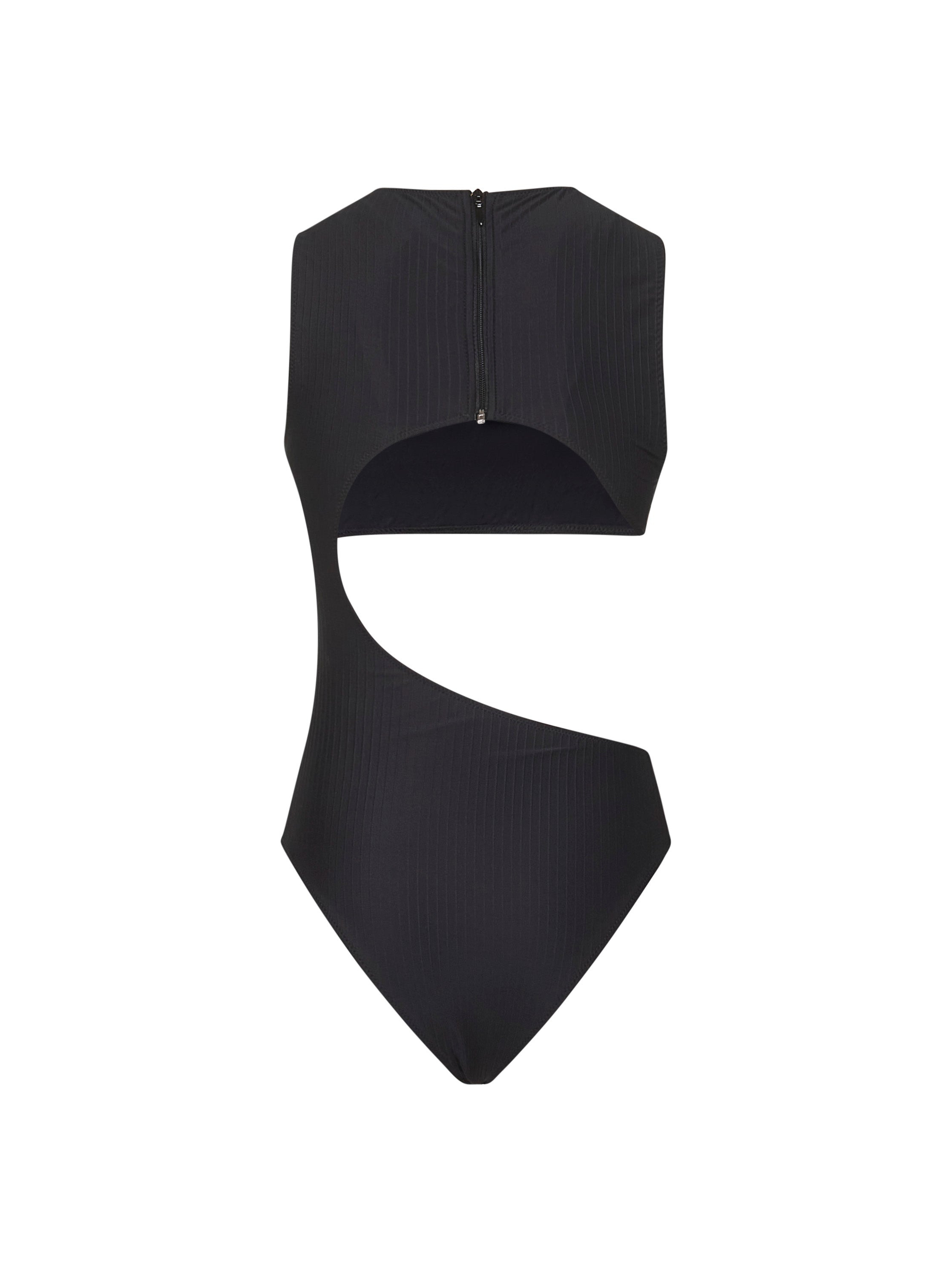 Alaïa Women Black One-Piece Swimsuit With Cut-Out - 2